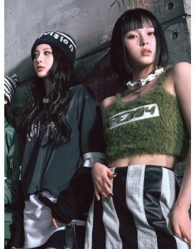 Black And Silver Striped Mini Skirt | Kyujin – NMIXX